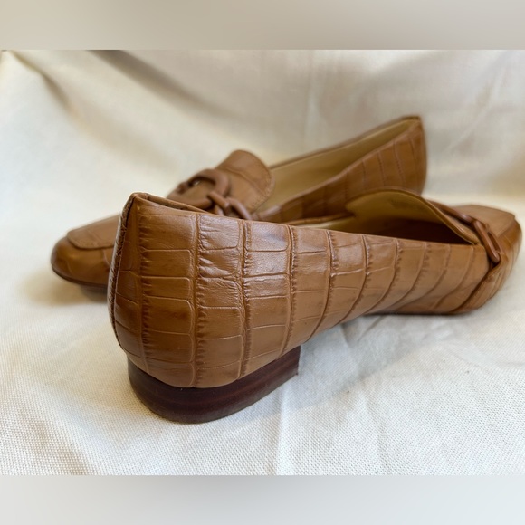 Camel color, flat-loafers, ALEX MARIE, size 8, used - Picture 2 of 5